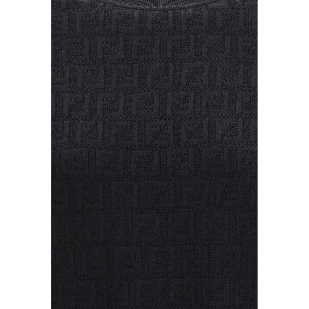 Black Viscose T-Shirt