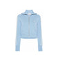 Blue Nylon Cardigan