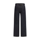 Blue Cotton Straight-Leg Jeans