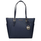 Blue Leather Shoulder Bag