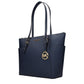 Blue Leather Shoulder Bag