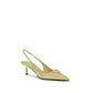 Bicolor Calf Leather Bos Taurus High Heel Pumps
