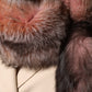 Pink Frost Fox Fur Neck Warmer Winter Scarf