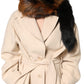 Brown Red Fox Fur Neck Warmer Winter Scarf