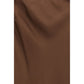 Brown Acetate Casual Dress