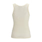 Beige Wool Oves Aries Sleeveles T-Shirt