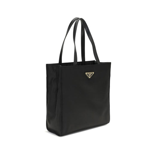 Black Recycled Polyamide Shoulder Bag