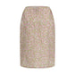 Multicolor Nylon Midi Skirt