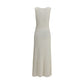 White Wool Casual Dress