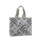 Gray Fabric Shoulder Bag