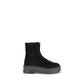 Black Calf Leather Bos Taurus Lace-Up Boots