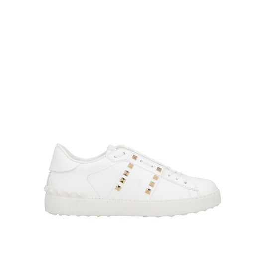White Calfskin Low Top Sneakers