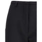 Black Polyester Skinny Pants