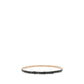 Black Leather Thin Belt