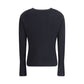 Black Cotton Sweatshirt