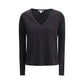 Black Cotton Long Sleeve T-Shirt