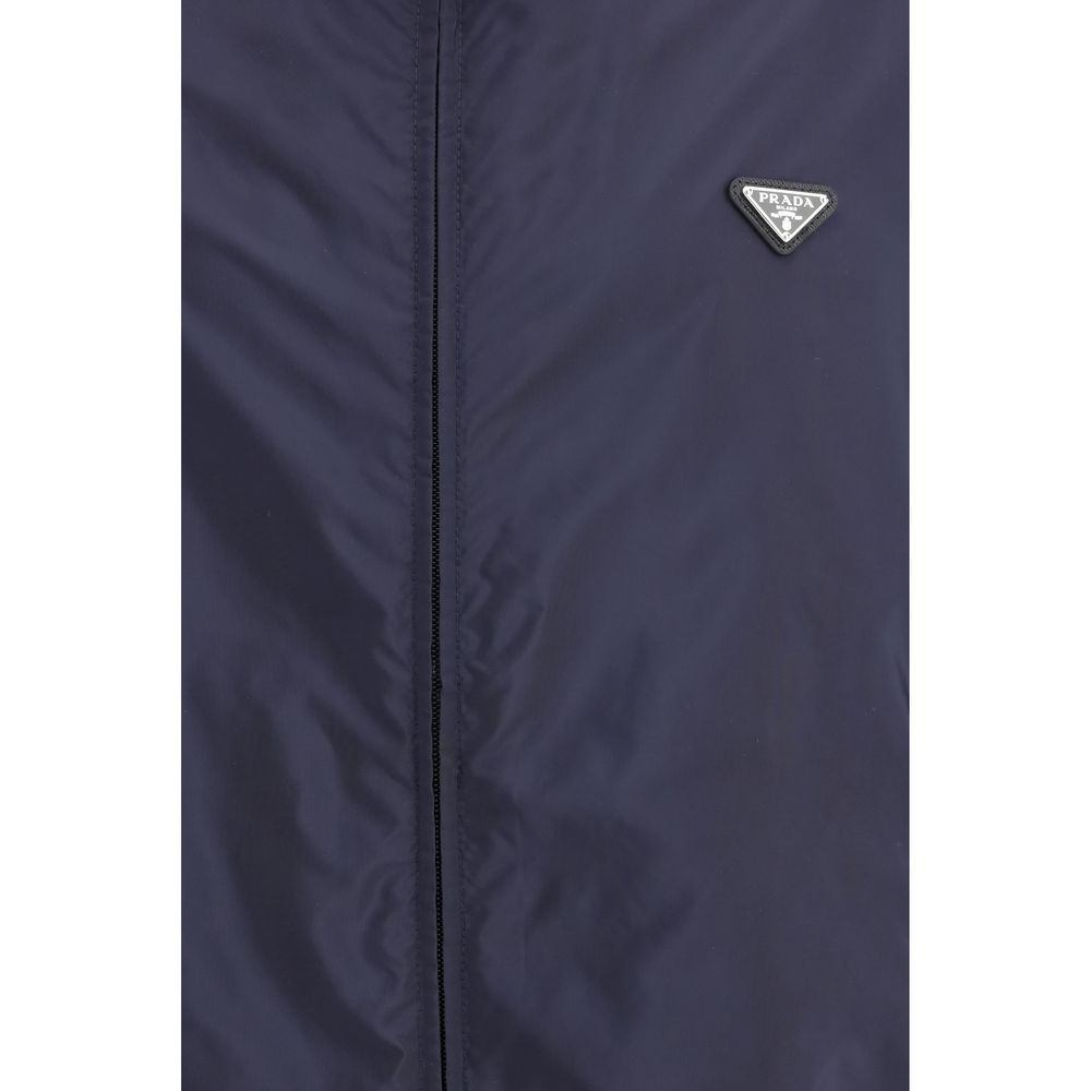 Blue Recycled Polyamide Shell Jacket