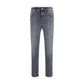 Gray Cotton Jeans Denim