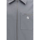 Gray Cotton Shell Jacket