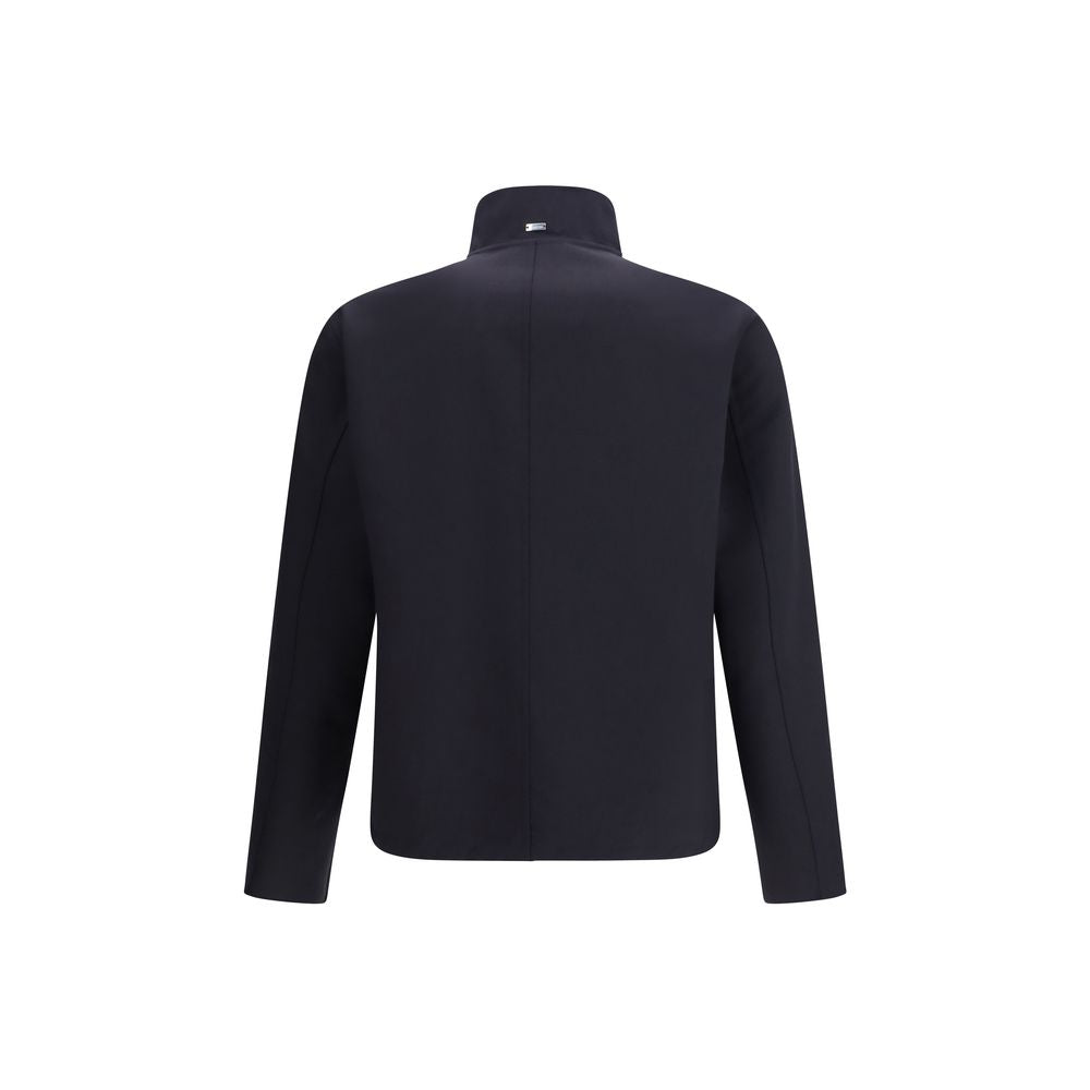 Blue Elastane Coat