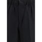 Black Viscose Casual Pants