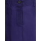 Multicolor Silk Midi Skirt