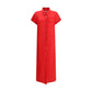 Multicolor Silk Cocktail Dress