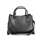 Black Polyurethane Women Handbag