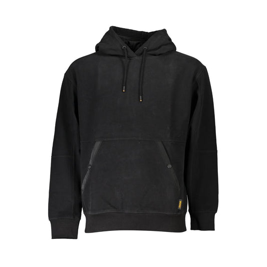 Black Cotton Mens Sweatshirt