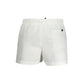 White Polyester Men's Swim Trunk