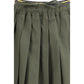 Bicolor Polyester Midi Skirt