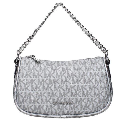 Gray Fabric Handbag
