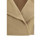 Beige Fleece Wool Coat