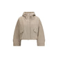Beige Polyester Shell Jacket
