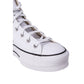 White Polyethylene Platform Sneakers