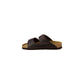 Brown Synthetic Flat Sandals