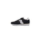 Black Suede Leather Low Top Sneakers