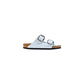 Blue Artificial Leather Slippers