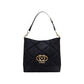 Black Suede Leather Handbag