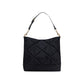 Black Suede Leather Handbag