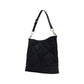 Black Suede Leather Handbag