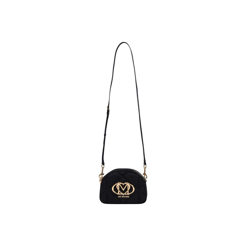 Black Suede Leather Handbag