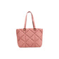 Pink Suede Leather Handbag