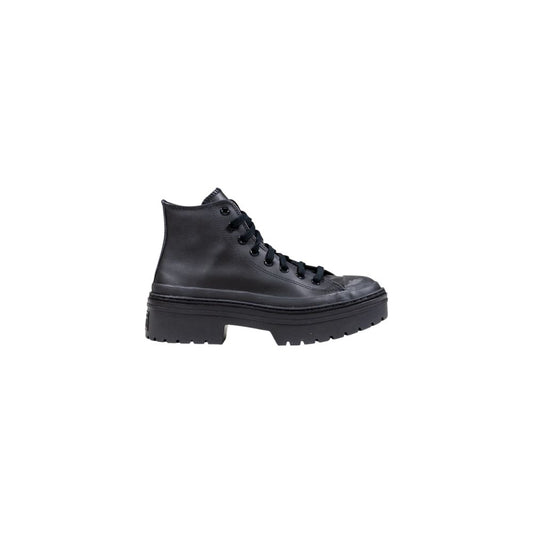 Black Leather Ankle Boots