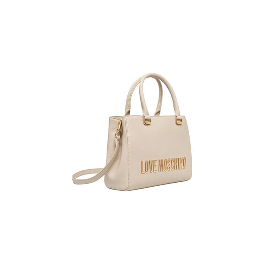 Beige Polyethylene Handbag