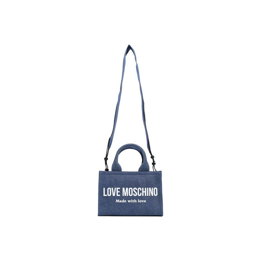 Blue Cotton Handbag