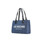 Blue Cotton Handbag