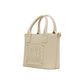 Cream Polyethylene Handbag