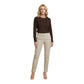 Brown Cotton Long Sleeve T-Shirt