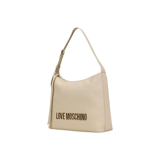 Beige Polyethylene Handbag